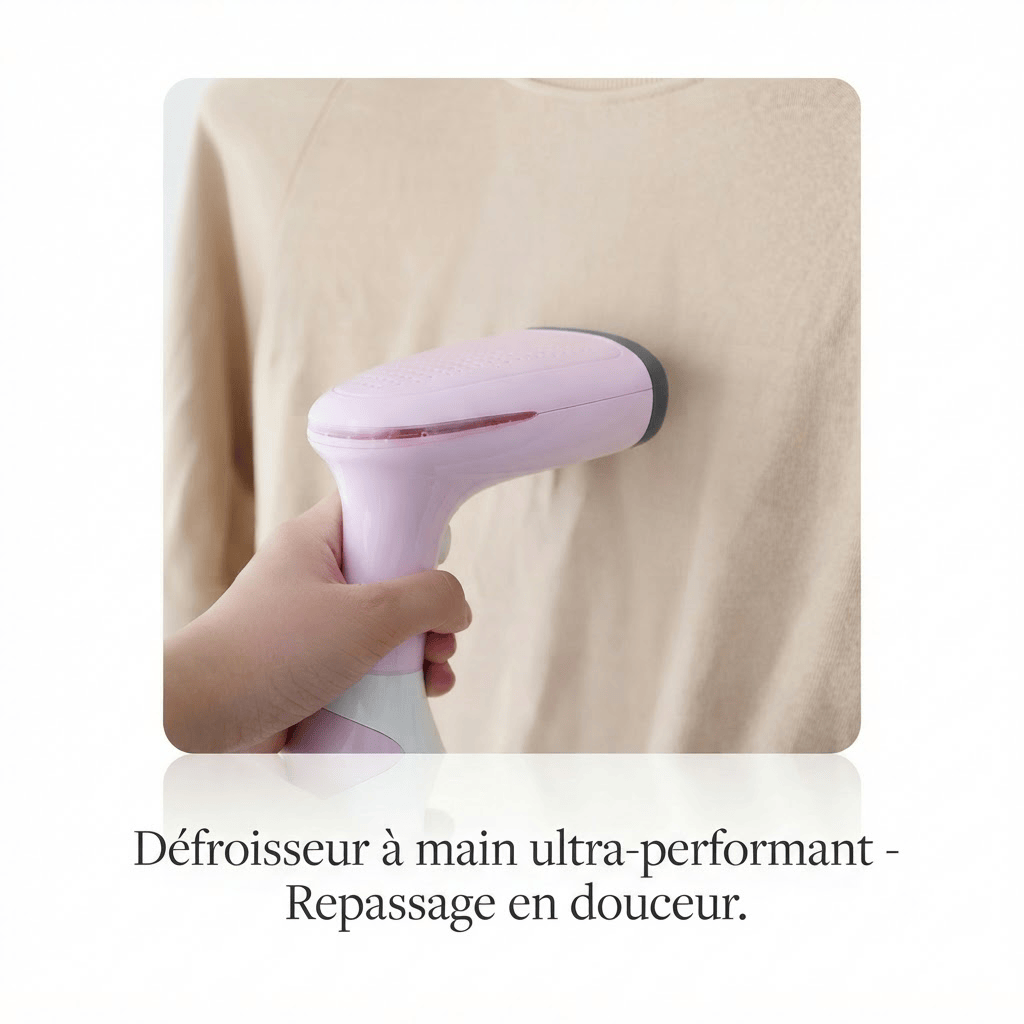Défroisseur vapeur portable : Vêtements impeccables en 2 min