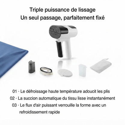 Défroisseur vapeur portable : linge impeccable en un seul geste