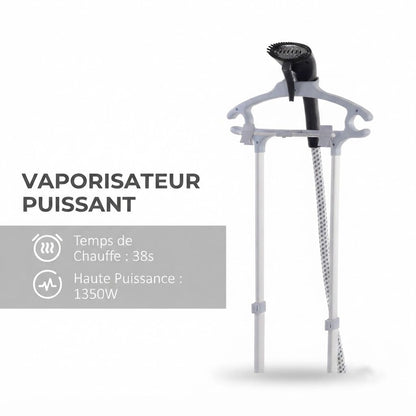 Défroisseur vapeur vertical 1950W : repassage rapide et simple
