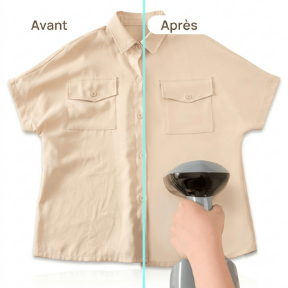 Défroisseur vapeur vertical 1500W : Plis effacés en 15s
